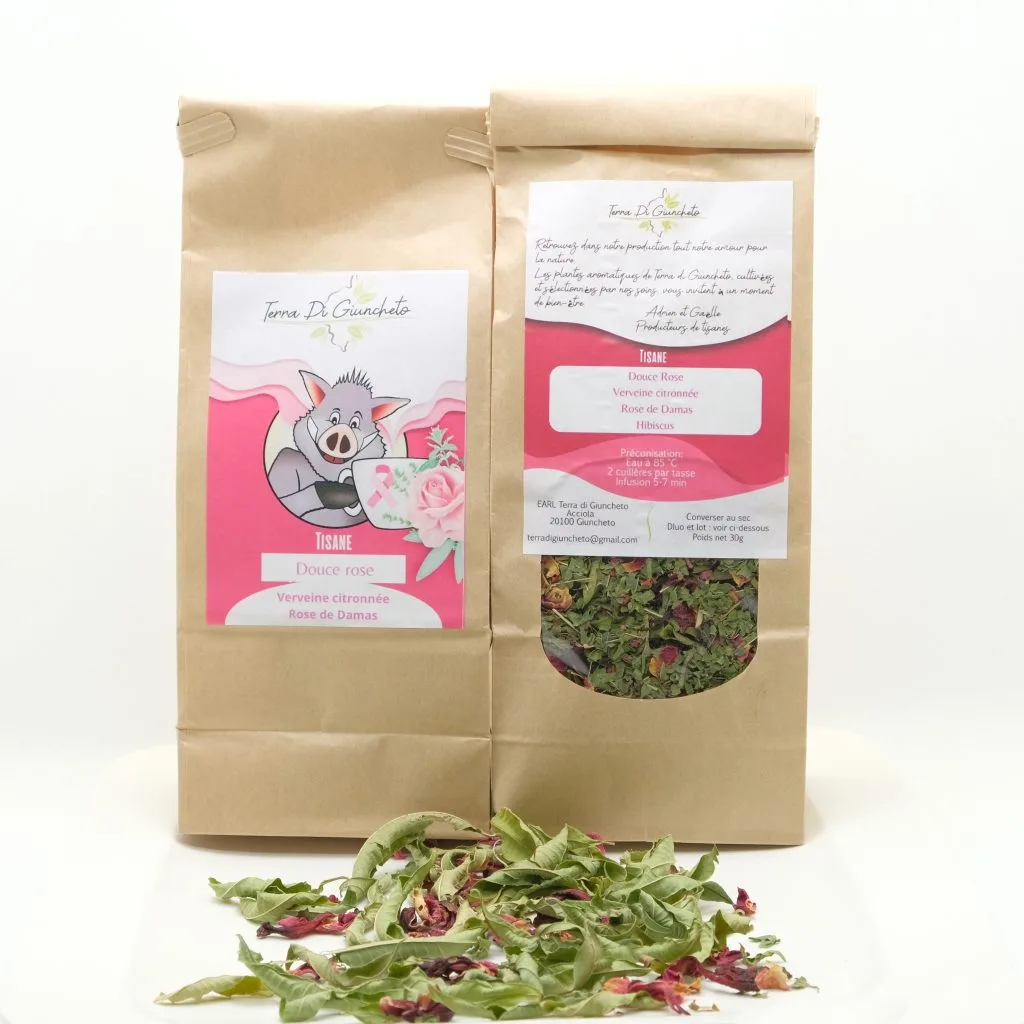 tisane douce rose