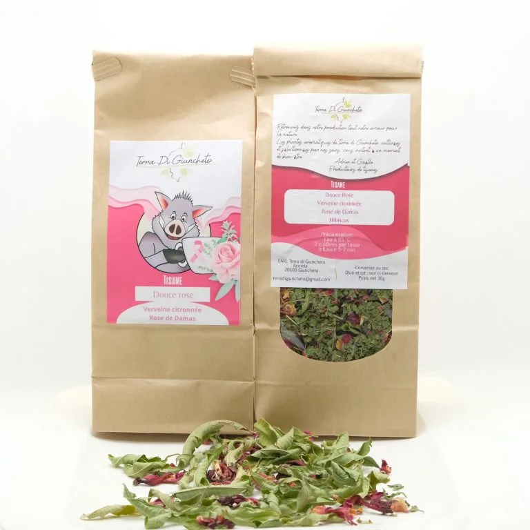 tisane douce rose